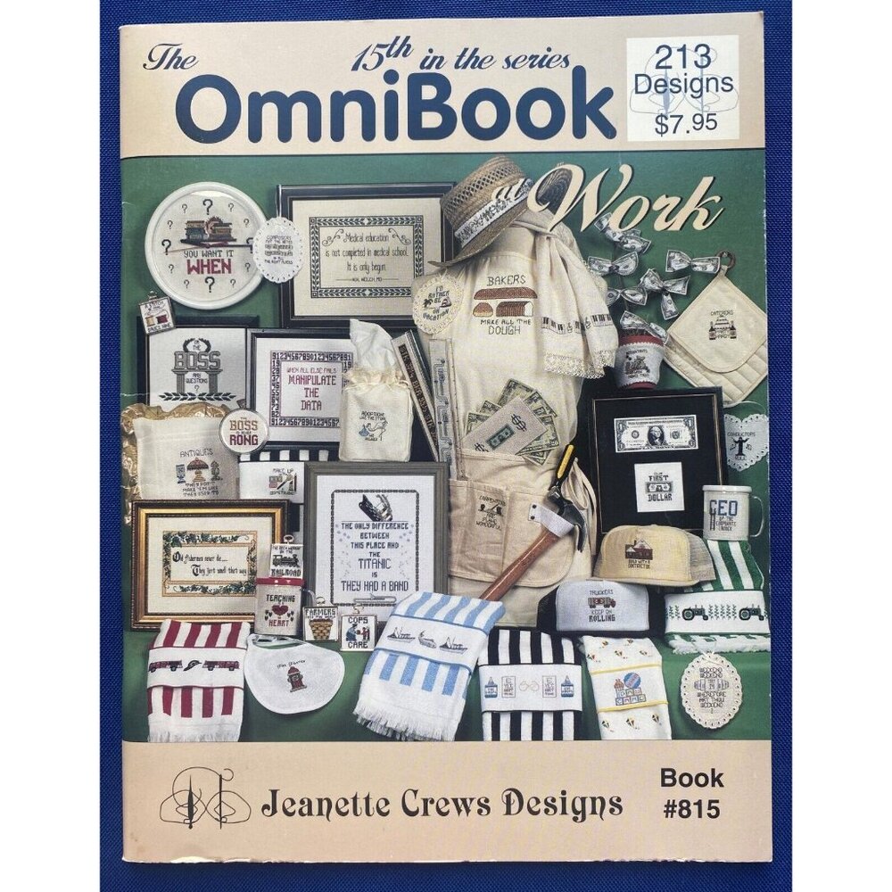 OmniBook of Work Themed Cross Stitch Patterns Jeanette Crews Designs